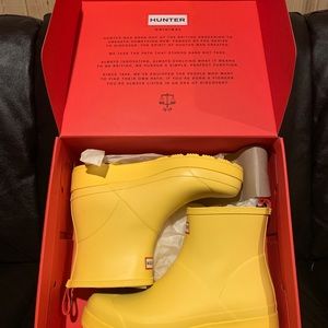 Yellow Hunter Boots